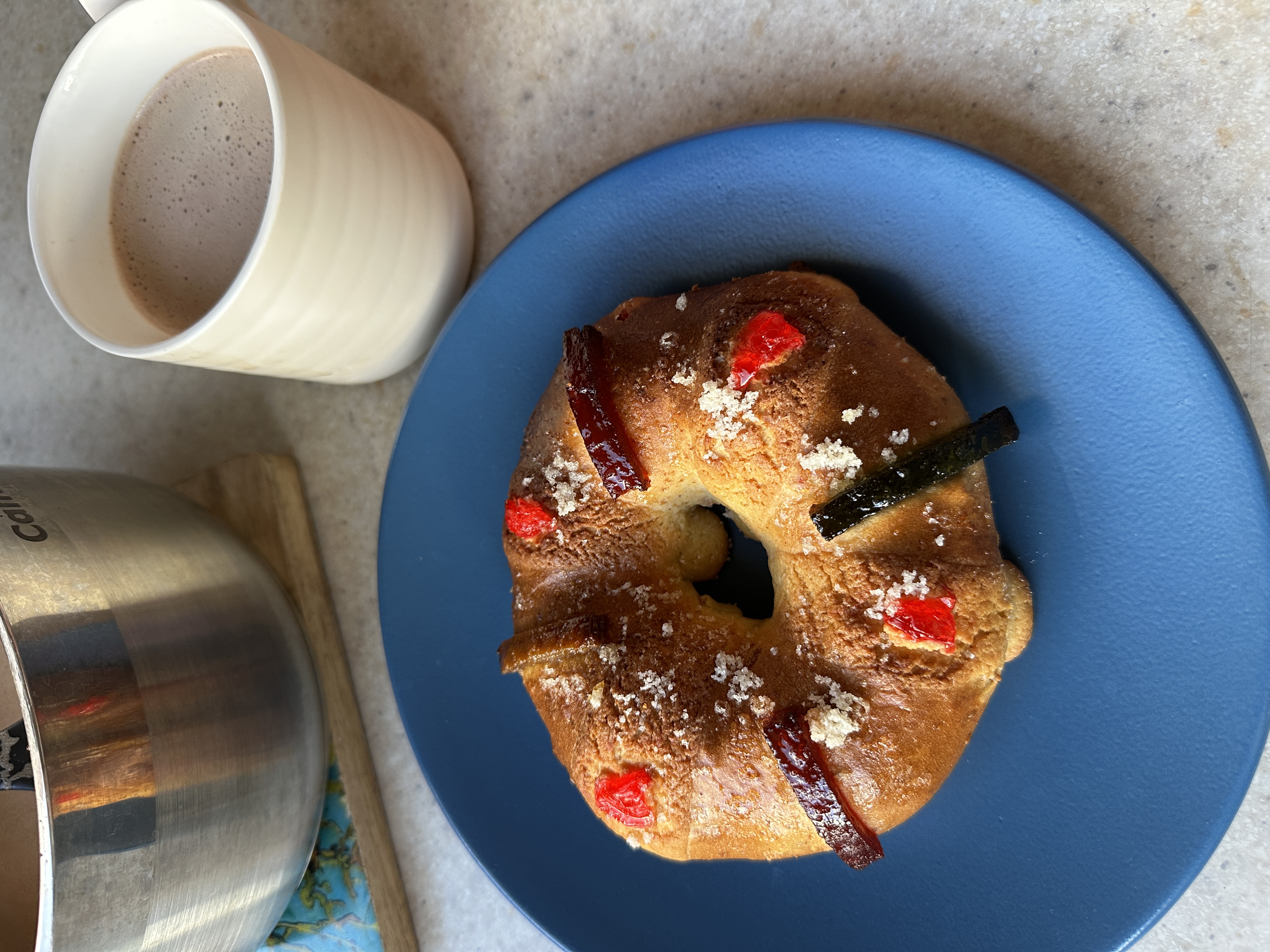 Rosca de Reyes individual con masa madre