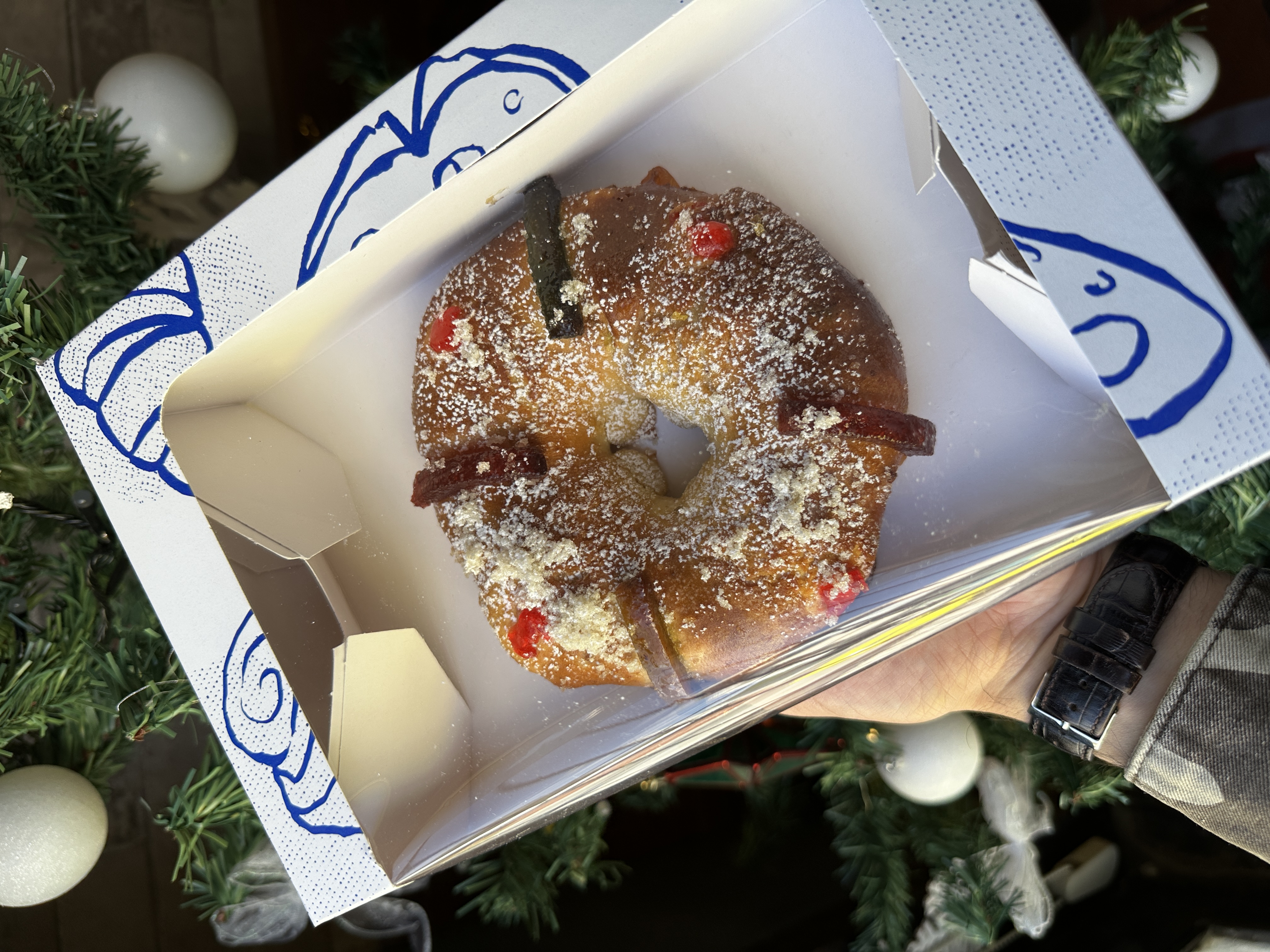 Rosca de Reyes individual con masa madre