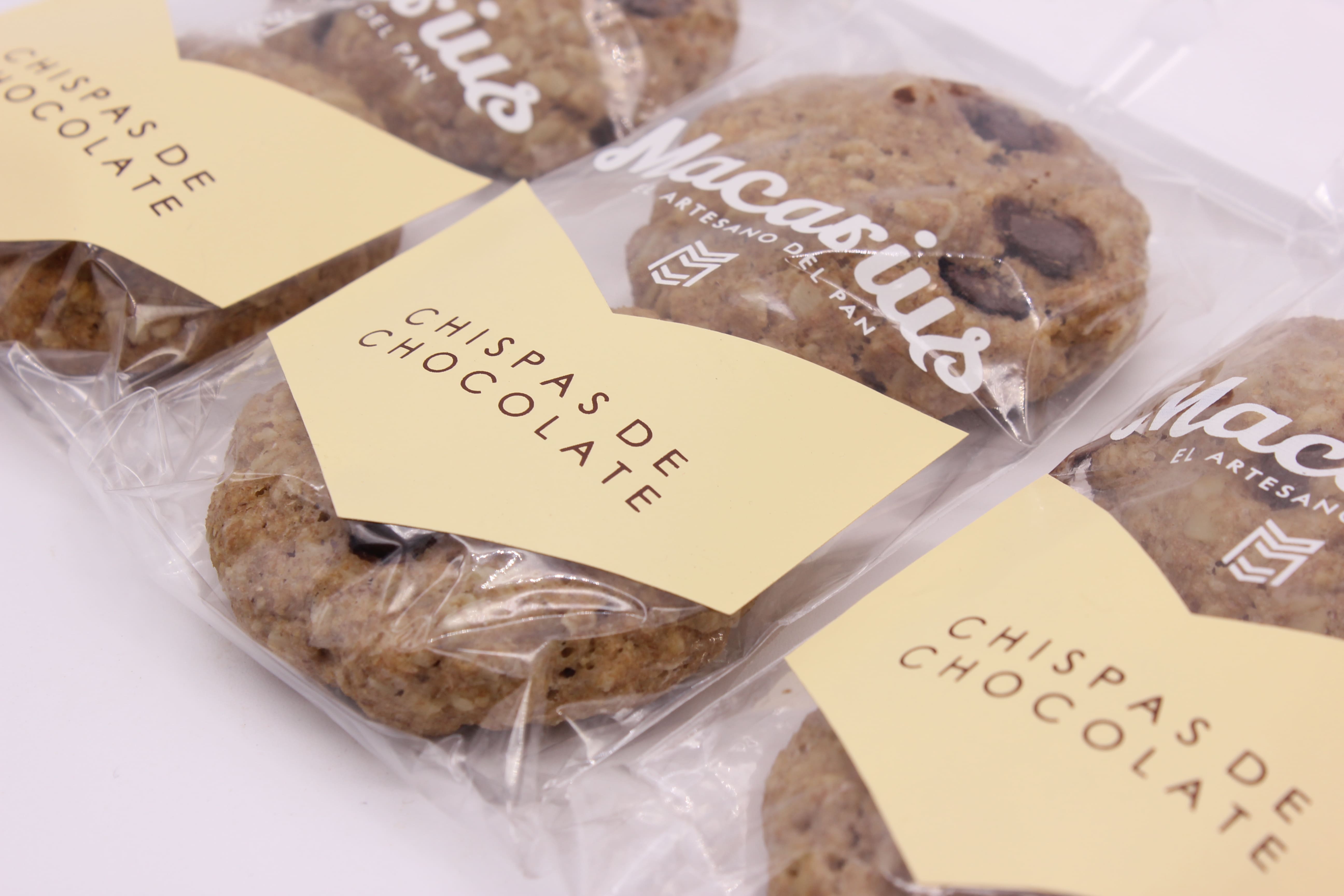 Galletas de avena con chispas de chocolate 2pz