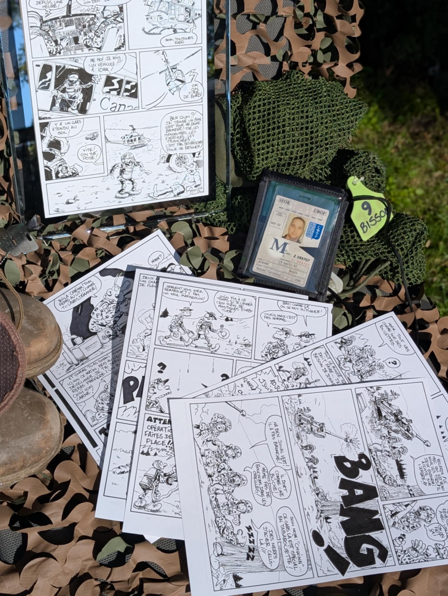 Page Originale Signée (500e planche) – Soldat CHWINN
