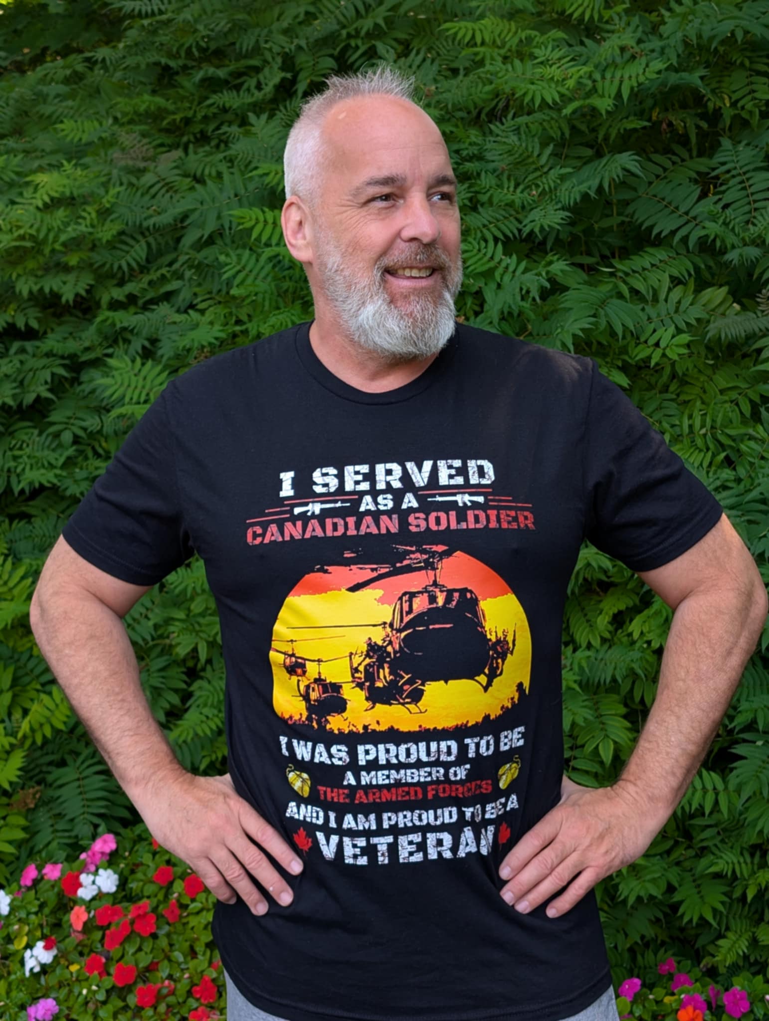 T-Shirt Vétéran – Served as a Canadian