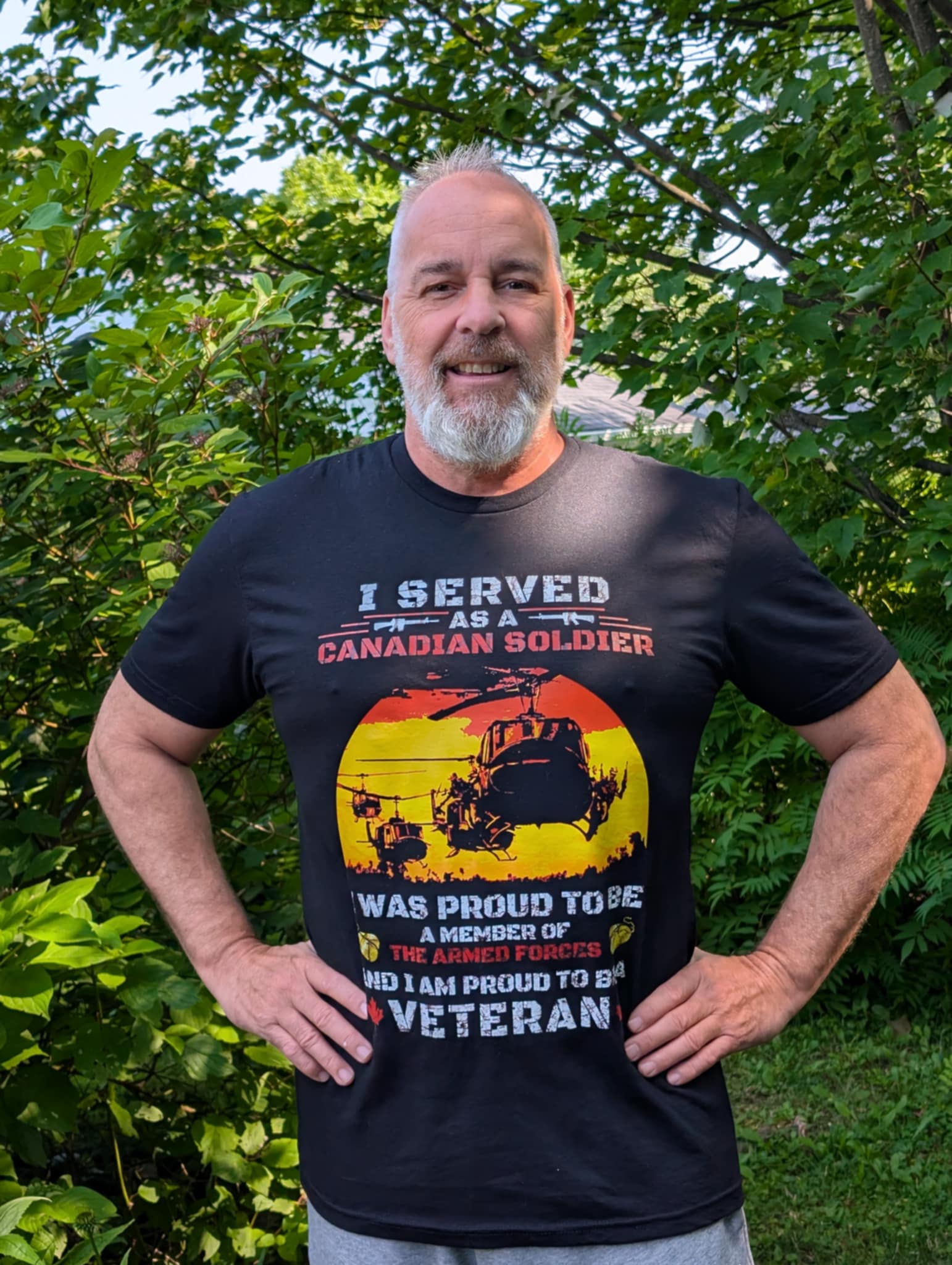 T-Shirt Vétéran – Served as a Canadian
