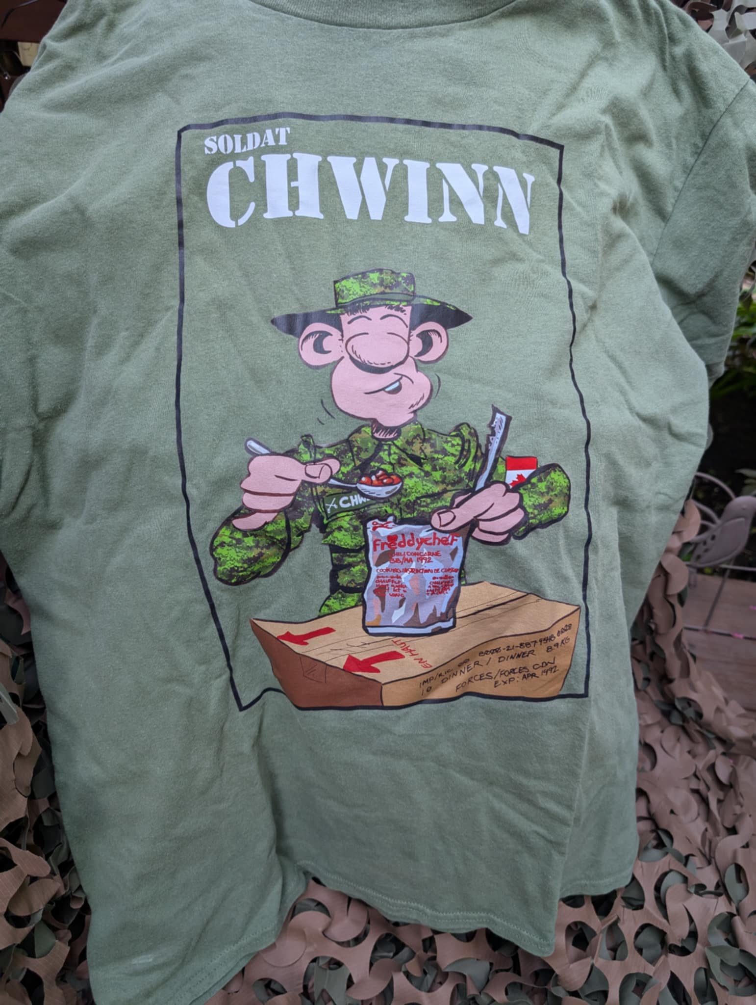 T-shirt du Soldat CHWINN – Édition "Chili Con Carne"