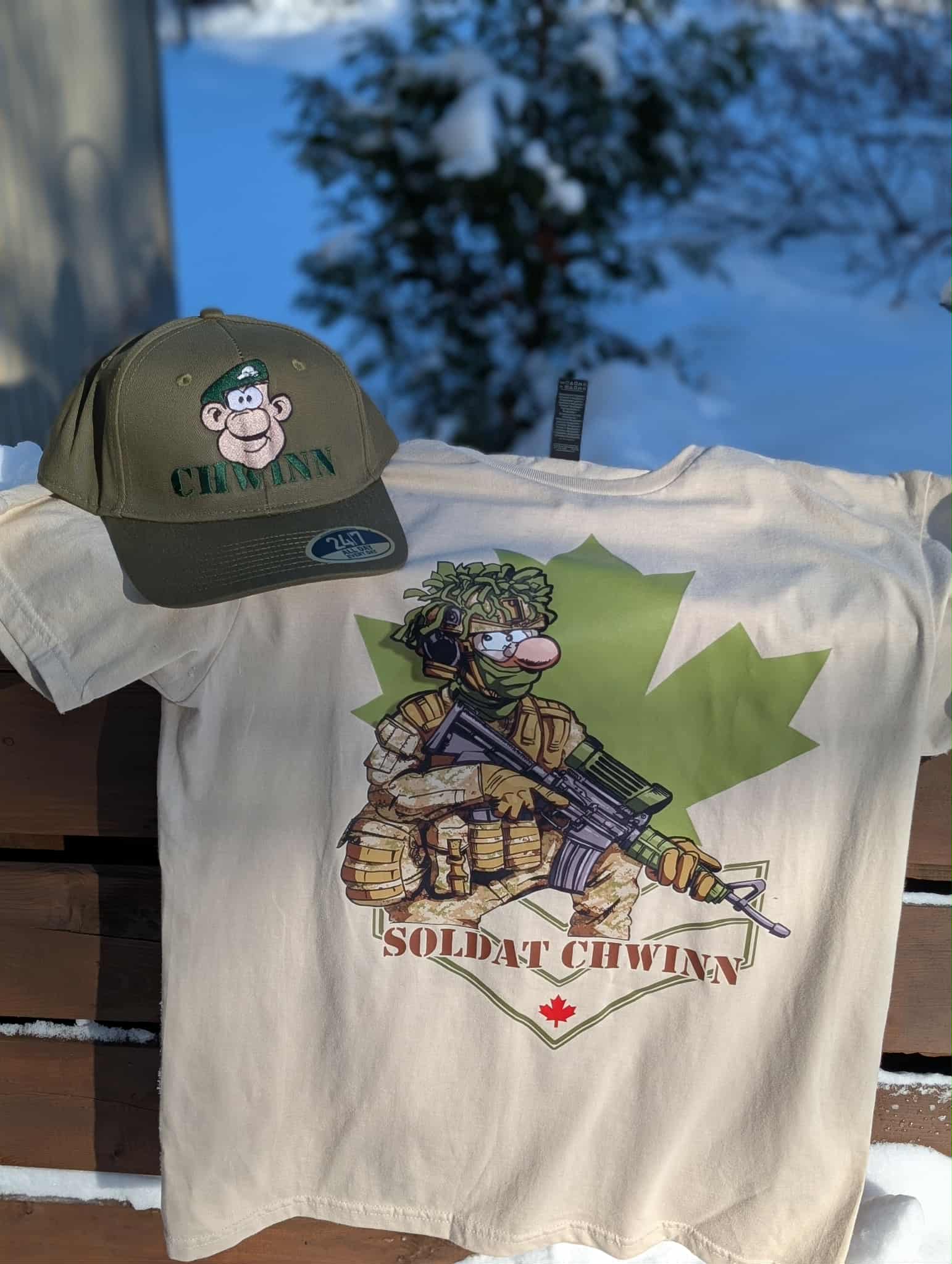 Bundle : Casquette & T-shirt Soldat CHWINN – Tout équipé