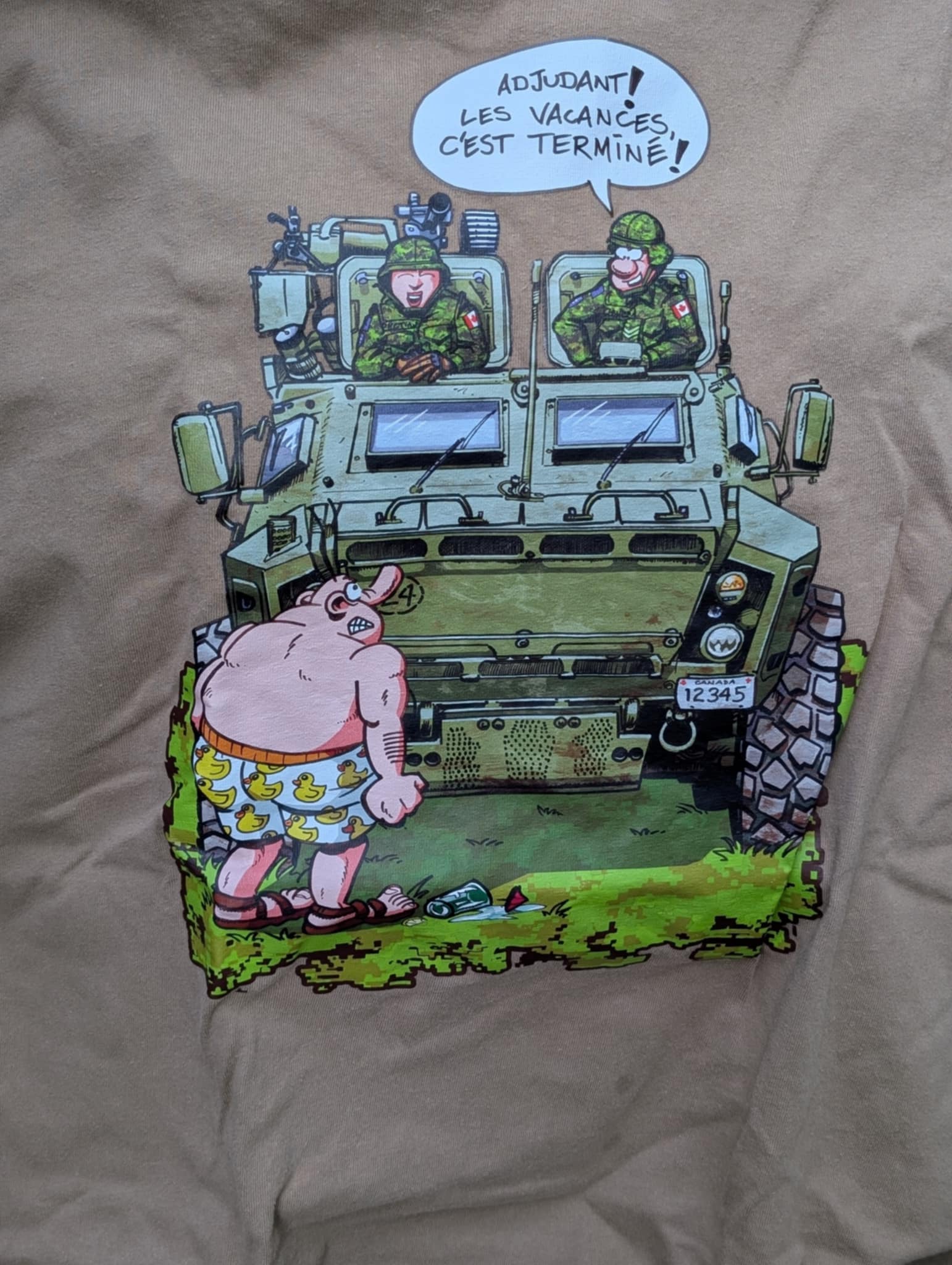 T-shirt du Soldat CHWINN – Édition "Fini les Vacances''