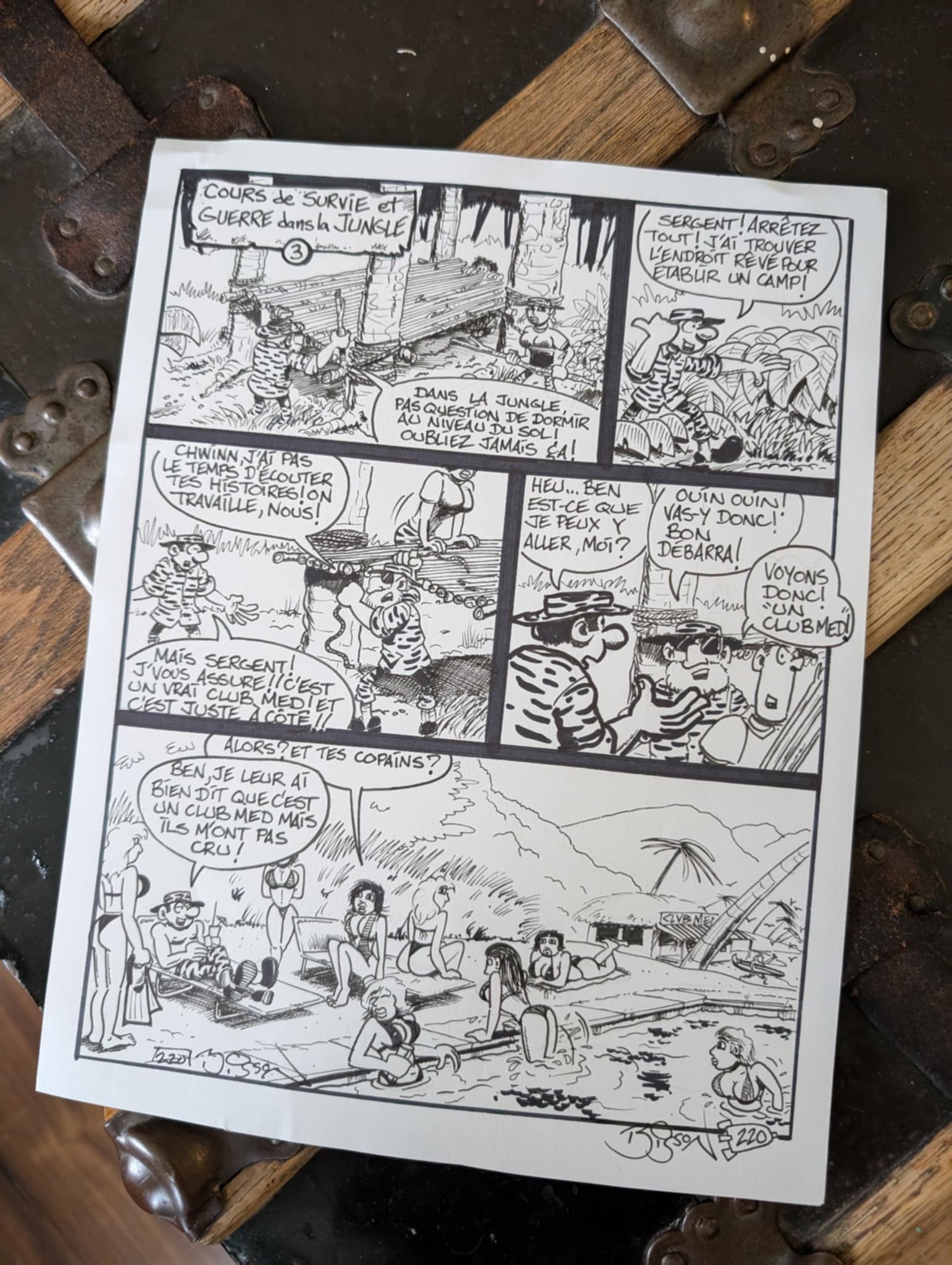 Page Originale Signée (220e planche) – Soldat CHWINN