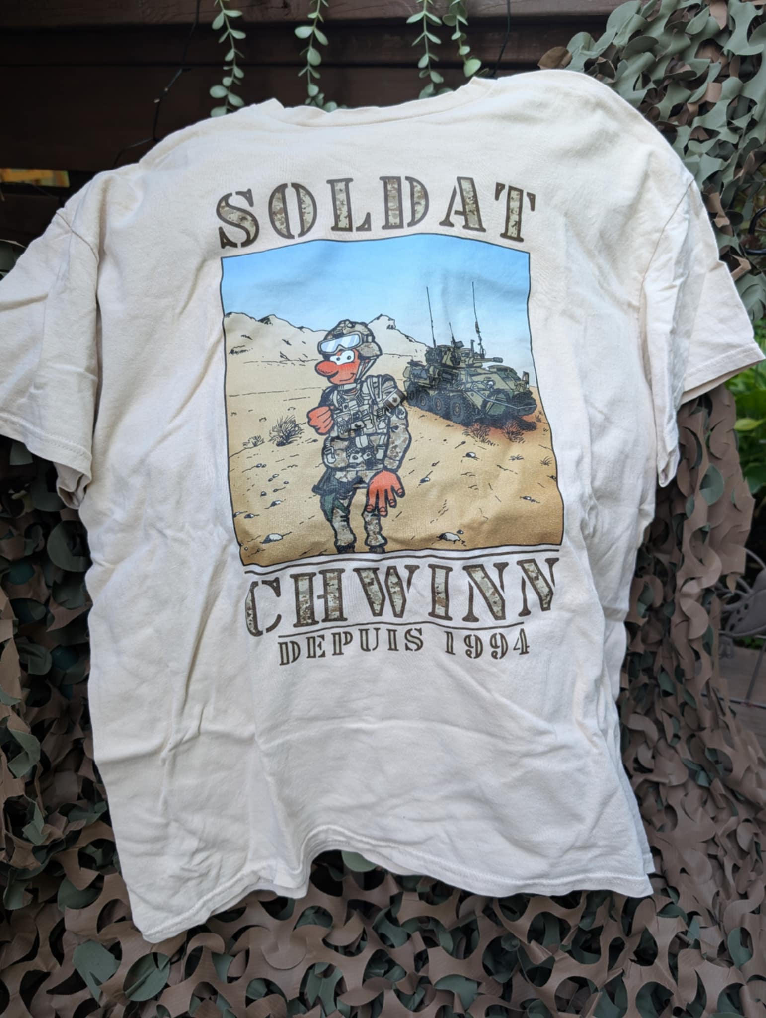 T-shirt du Soldat CHWINN – Édition "Opération Désert"