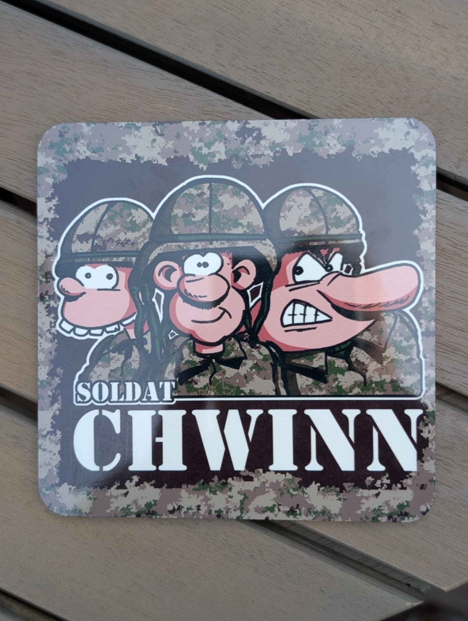 Sous-verre Soldat CHWINN