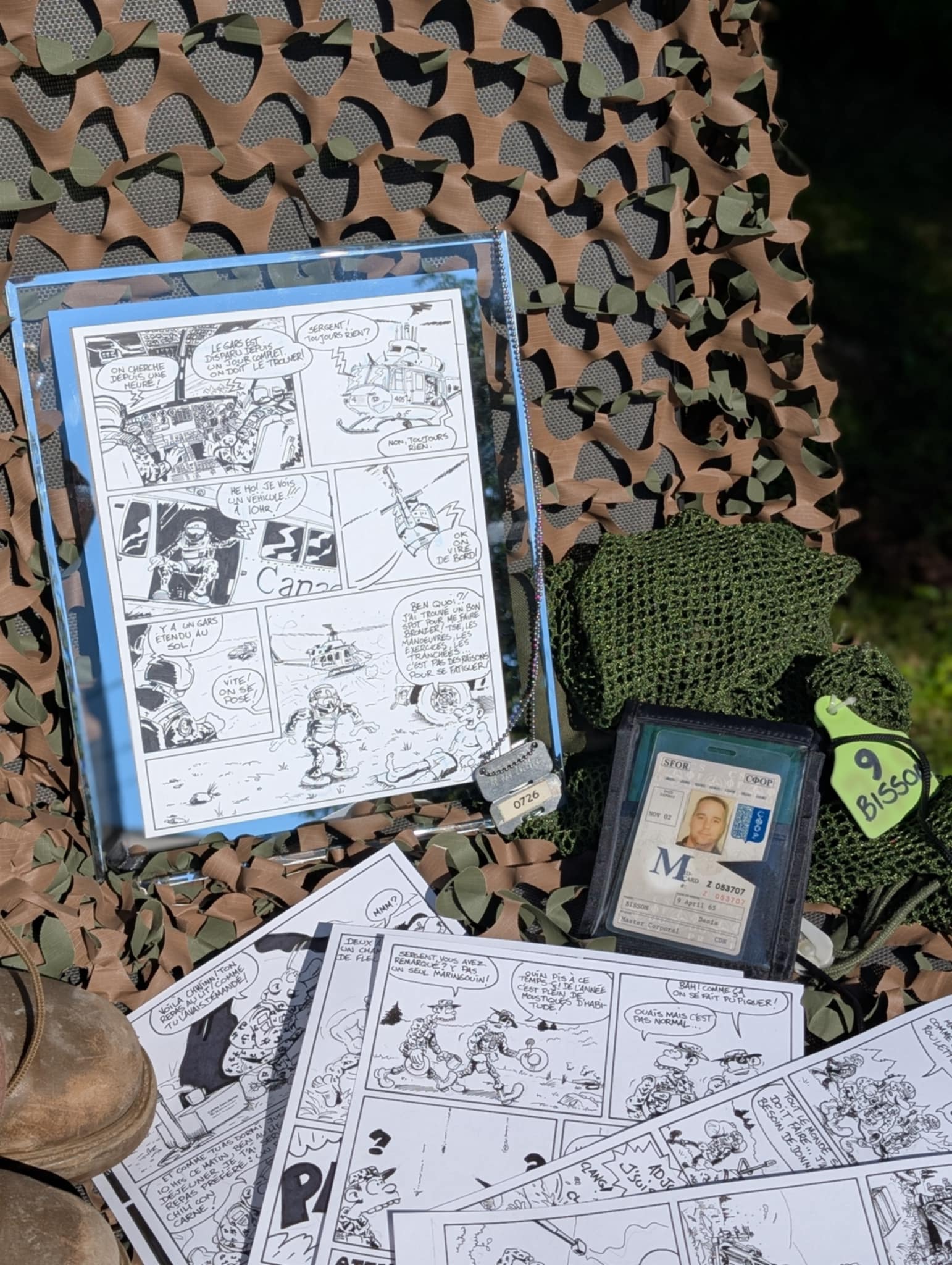 Page Originale Signée (500e planche) – Soldat CHWINN