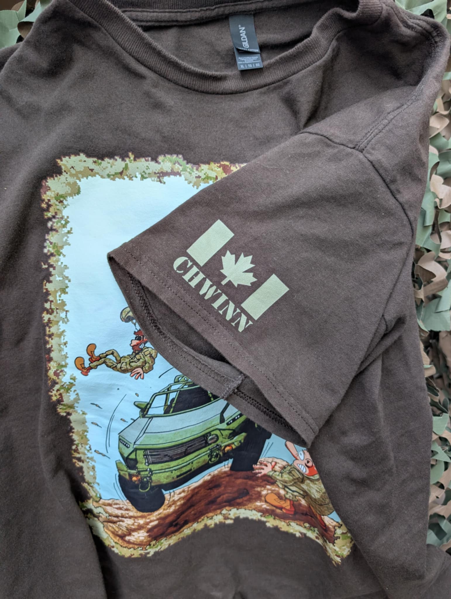 T-shirt du Soldat CHWINN – Édition "Retour à Valcartier''