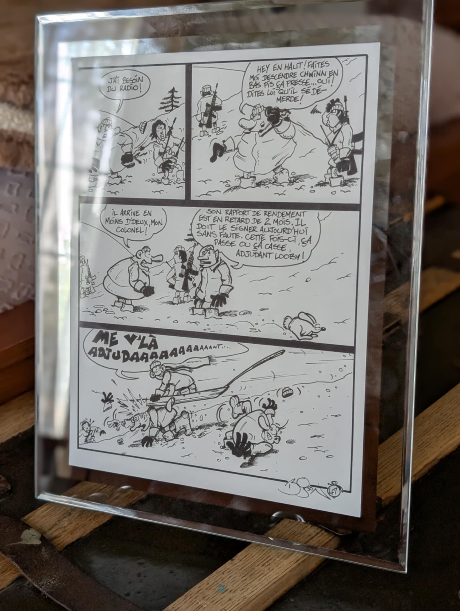 Page Originale Signée (47e planche 2e édition) – Soldat CHWINN