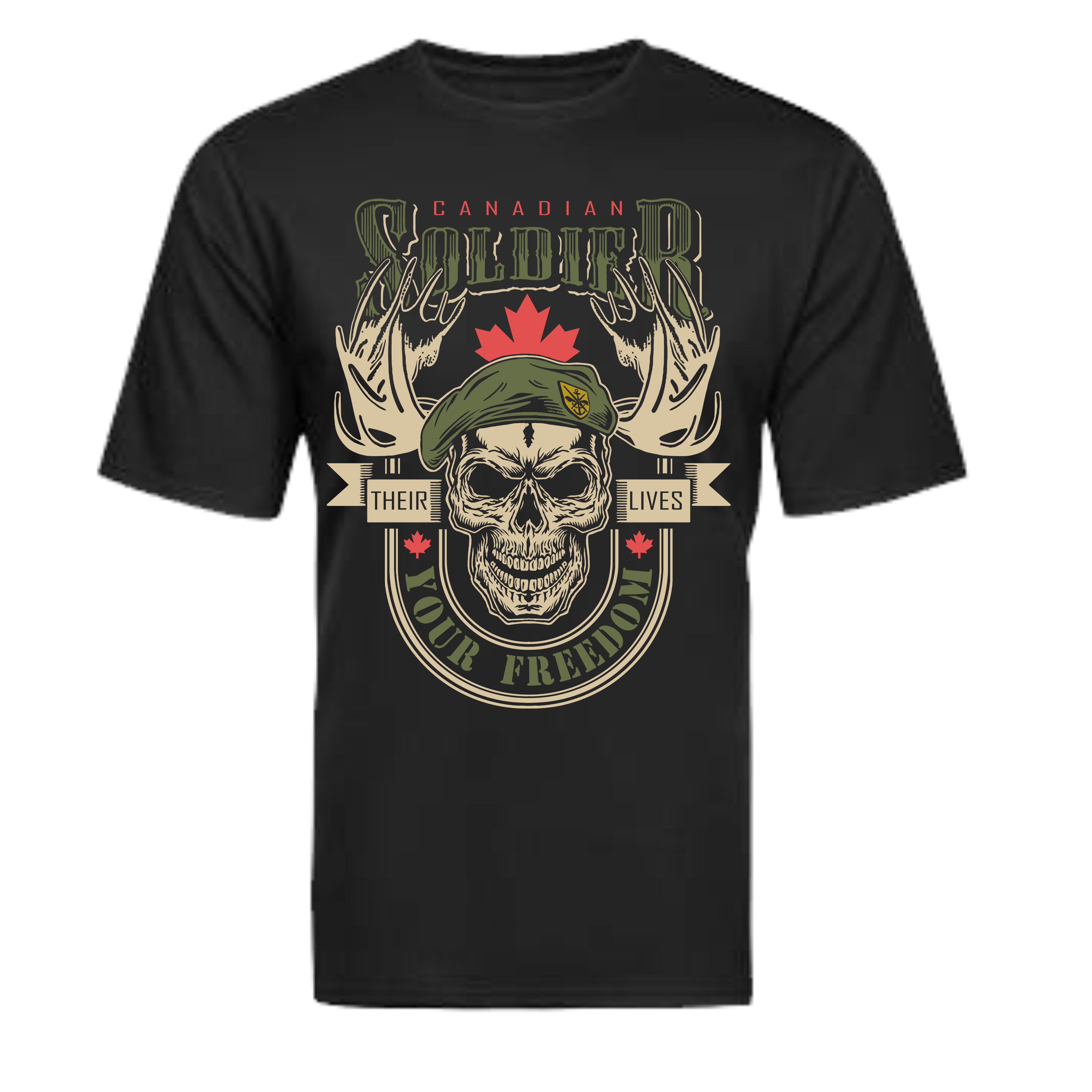 T-Shirt Canadian Soldier – Their Lives, Your Freedom