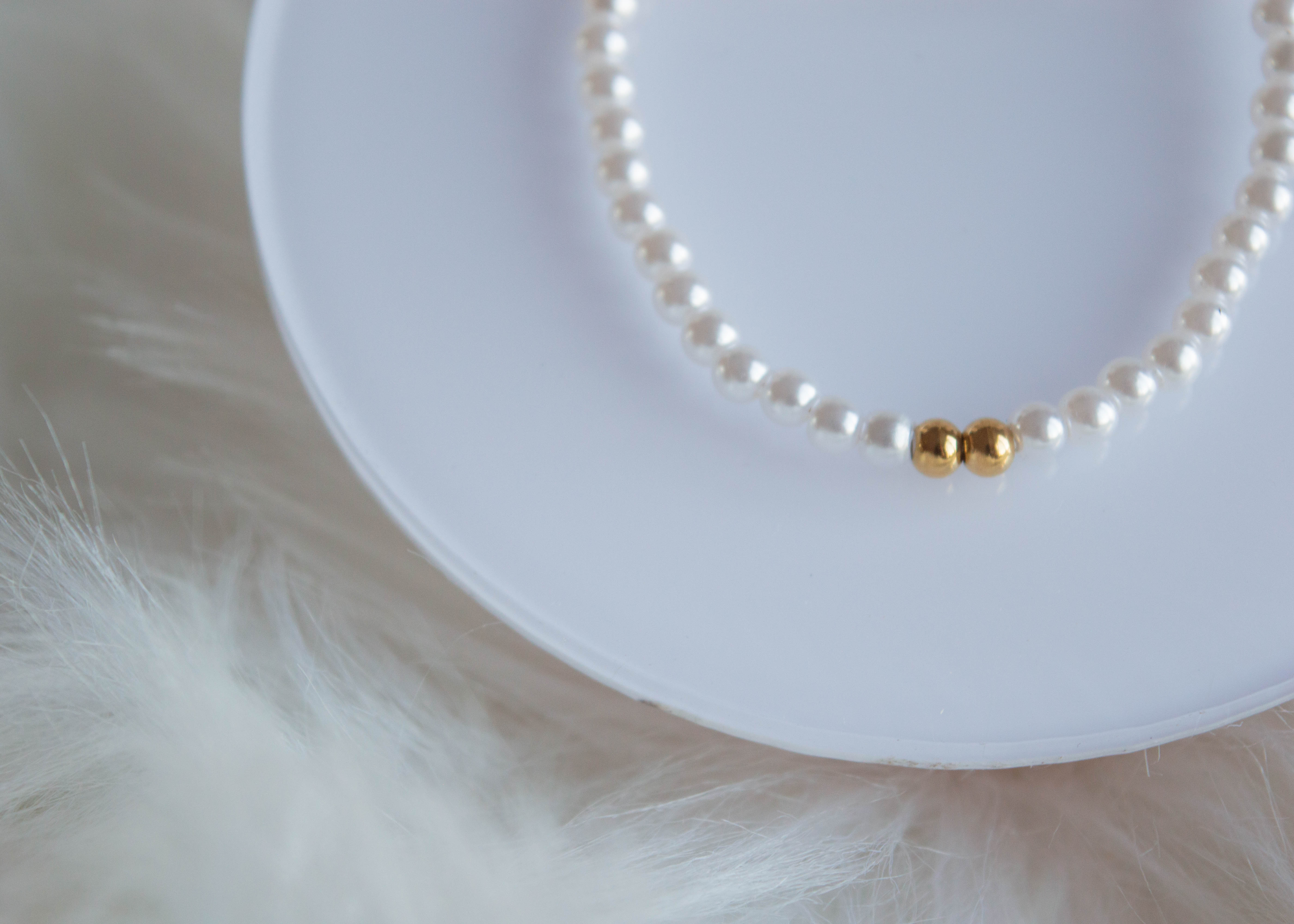 PULSERA “CORAZÓN DE PERLA”