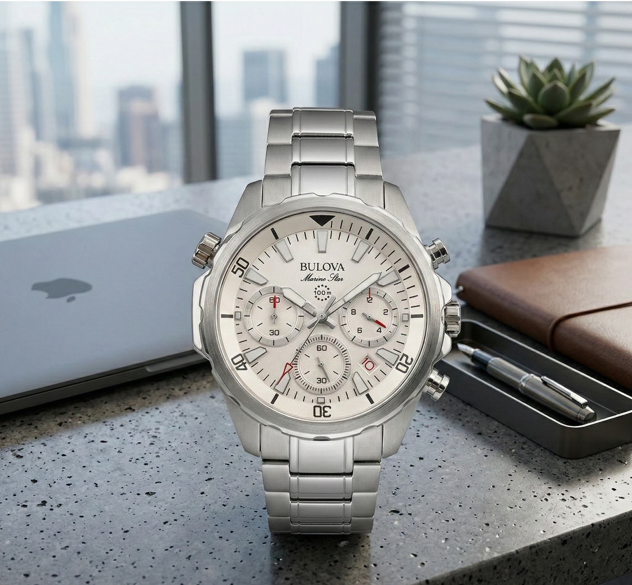 Bulova Marine Star – dial Blanco 43mm