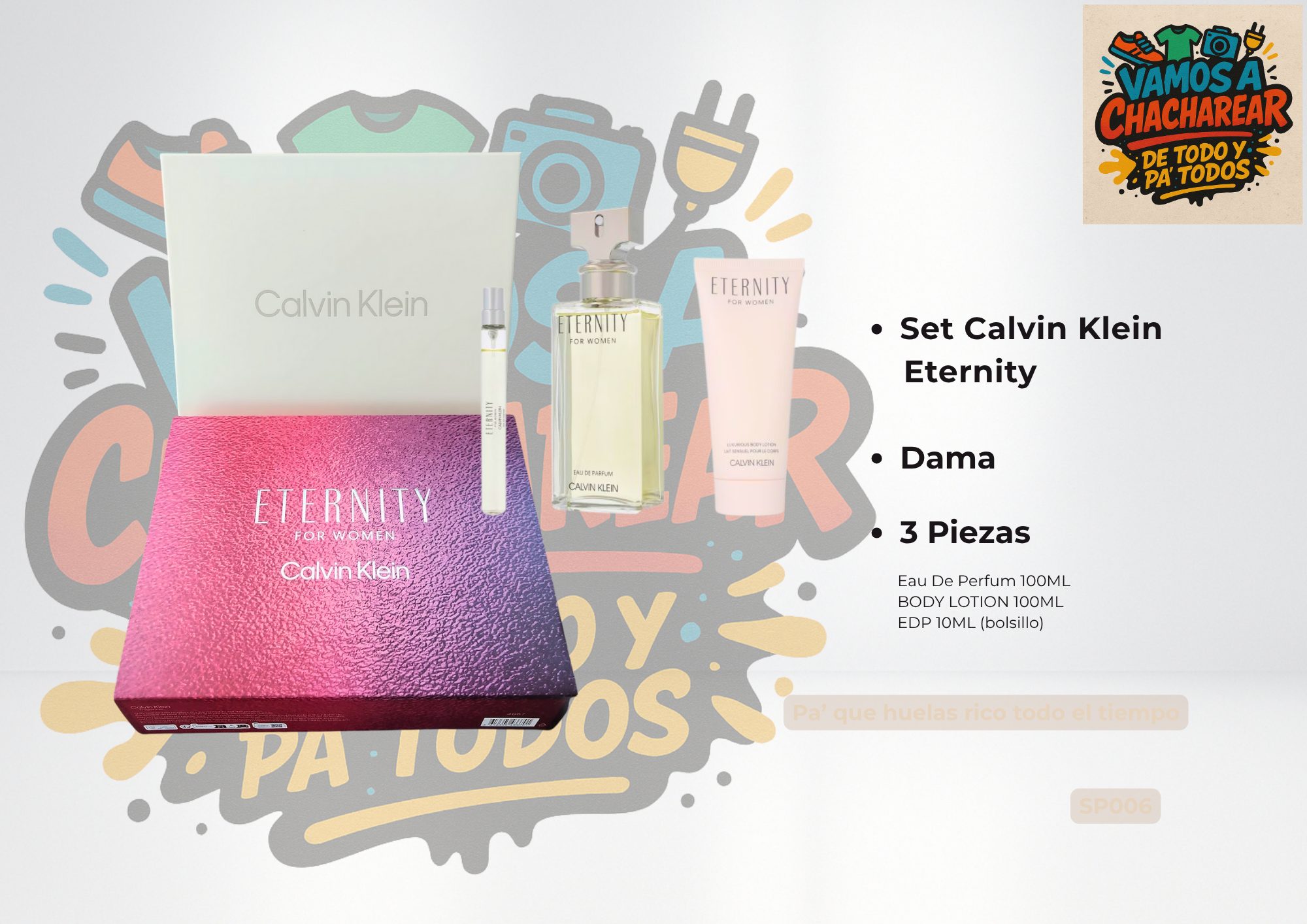 🧴 Set Calvin Klein Eternity – Mujer