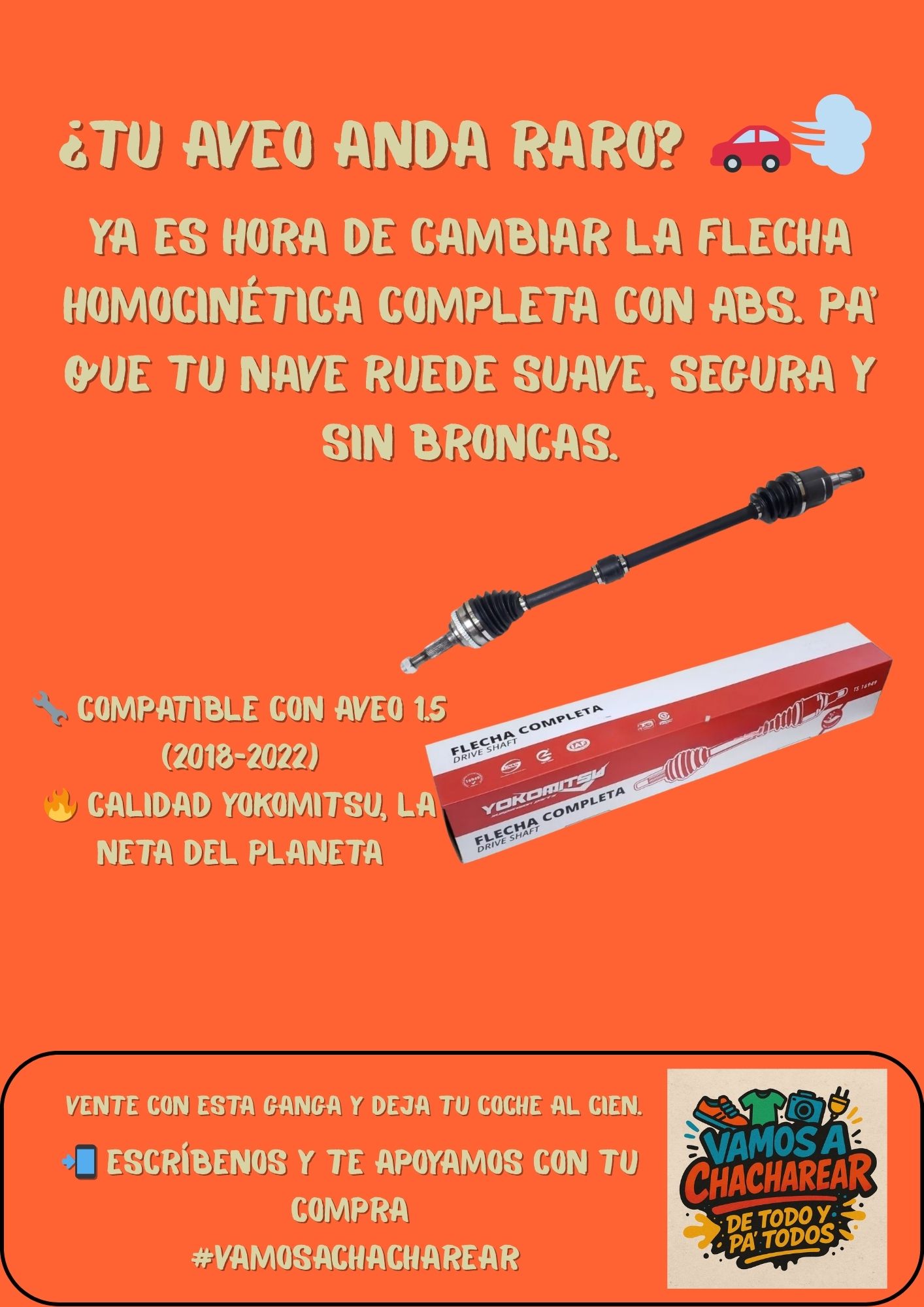 🛞 ¡Ponle dirección segura a tu Aveo, Mi Güer@!