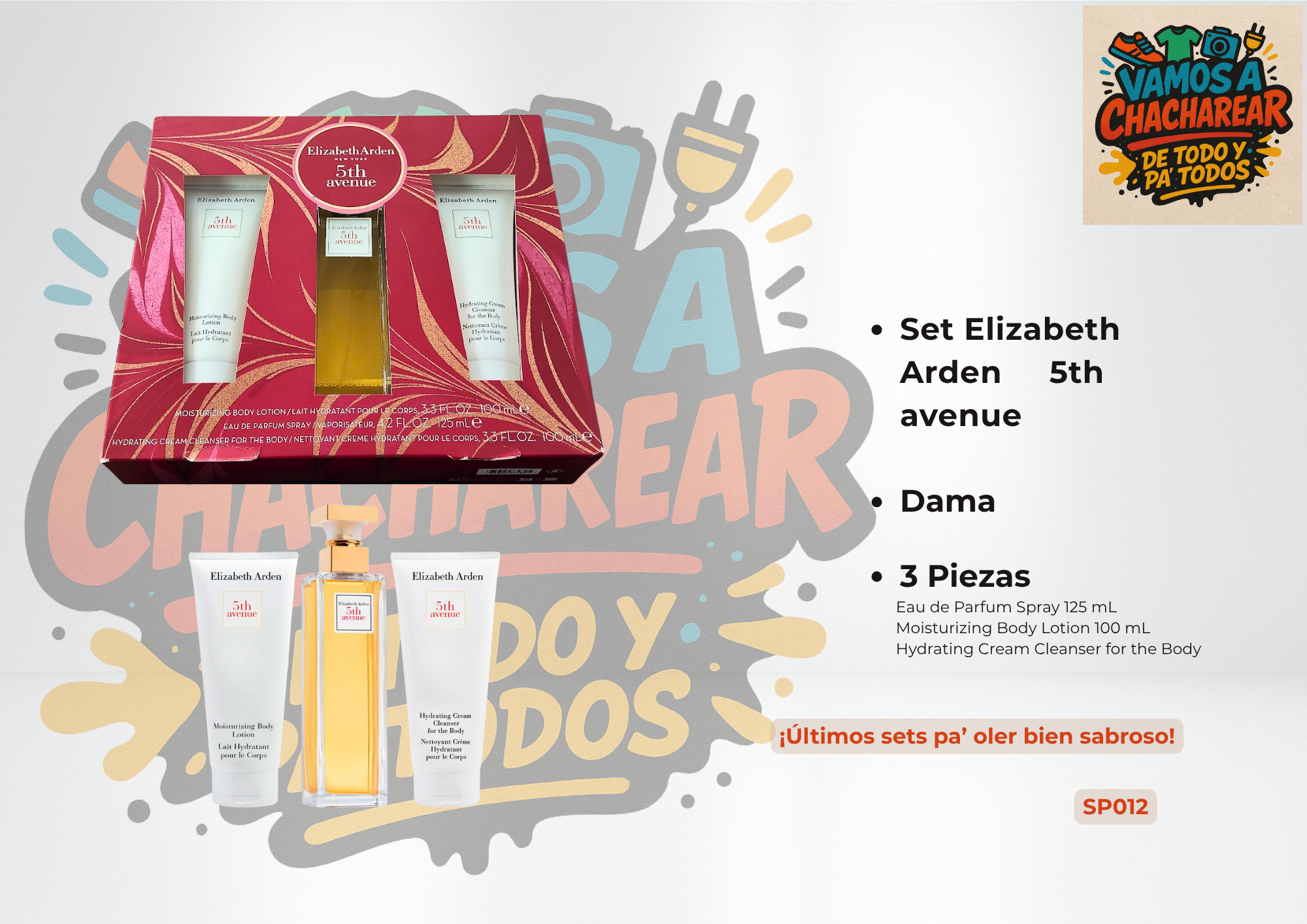 🧴 Set Elizabeth Arden 5th Avenue – Dama