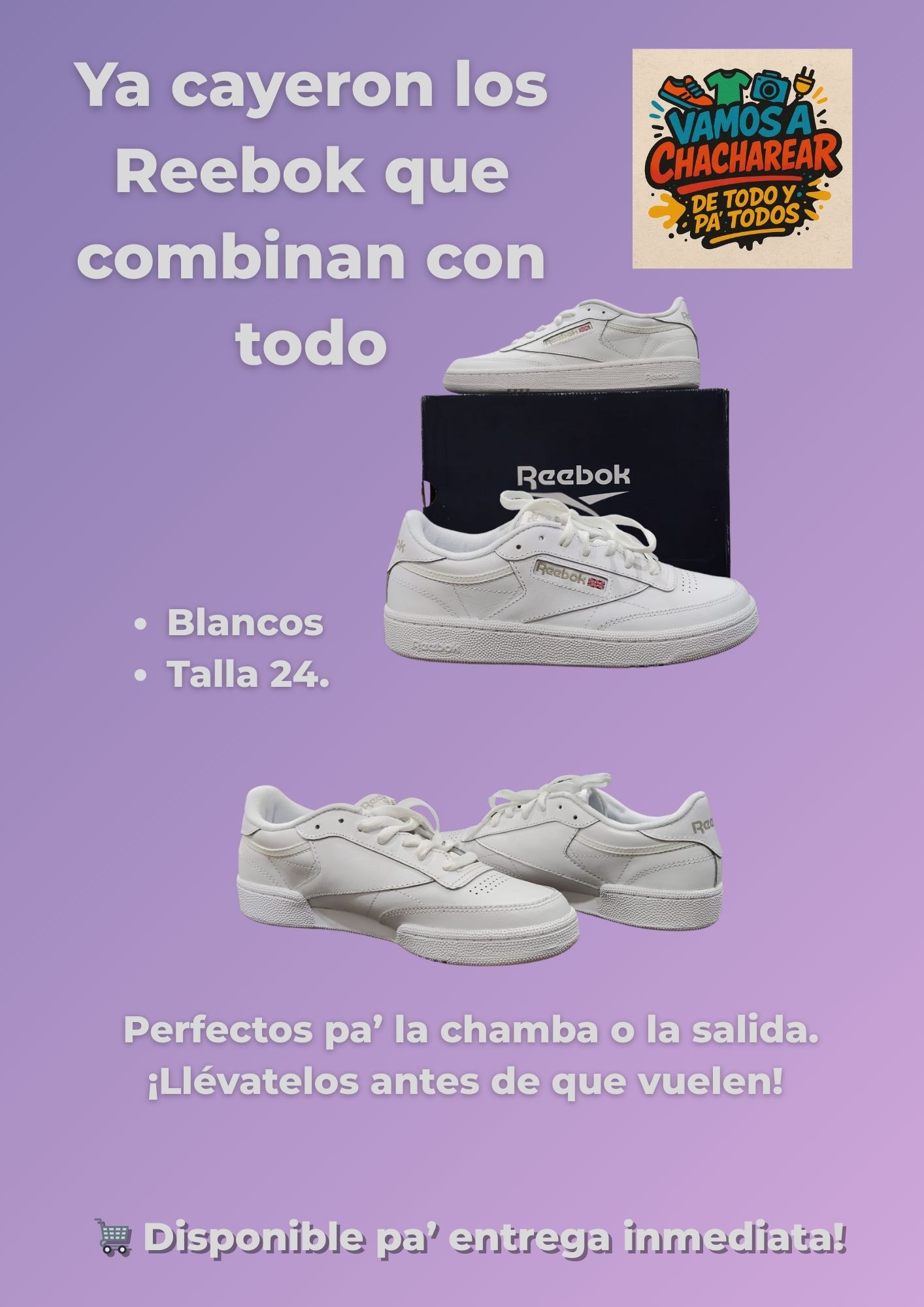 👟✨ ¡Ya cayeron los Reebok