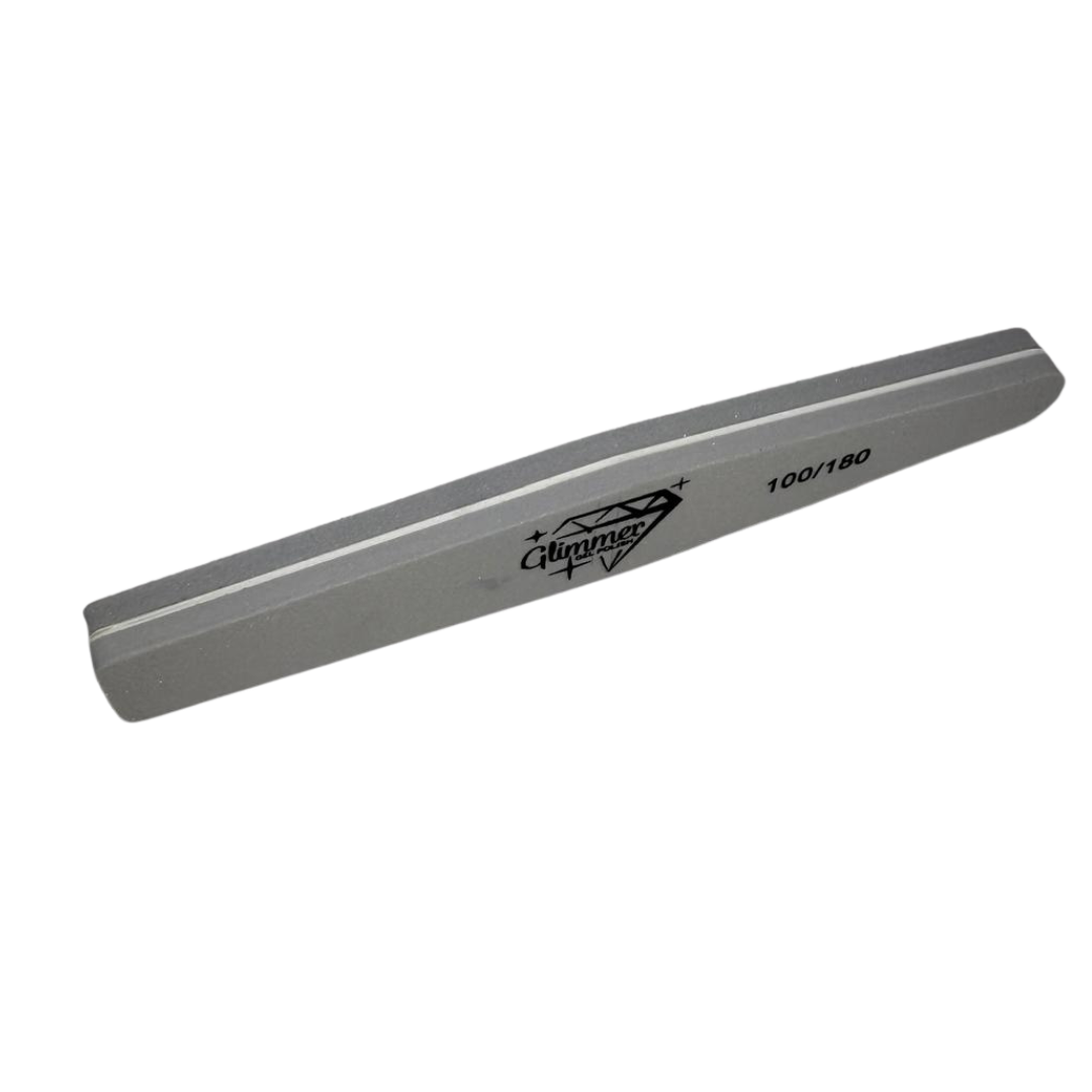 Grey Double Sided Nail Buffer 100/180 Grit