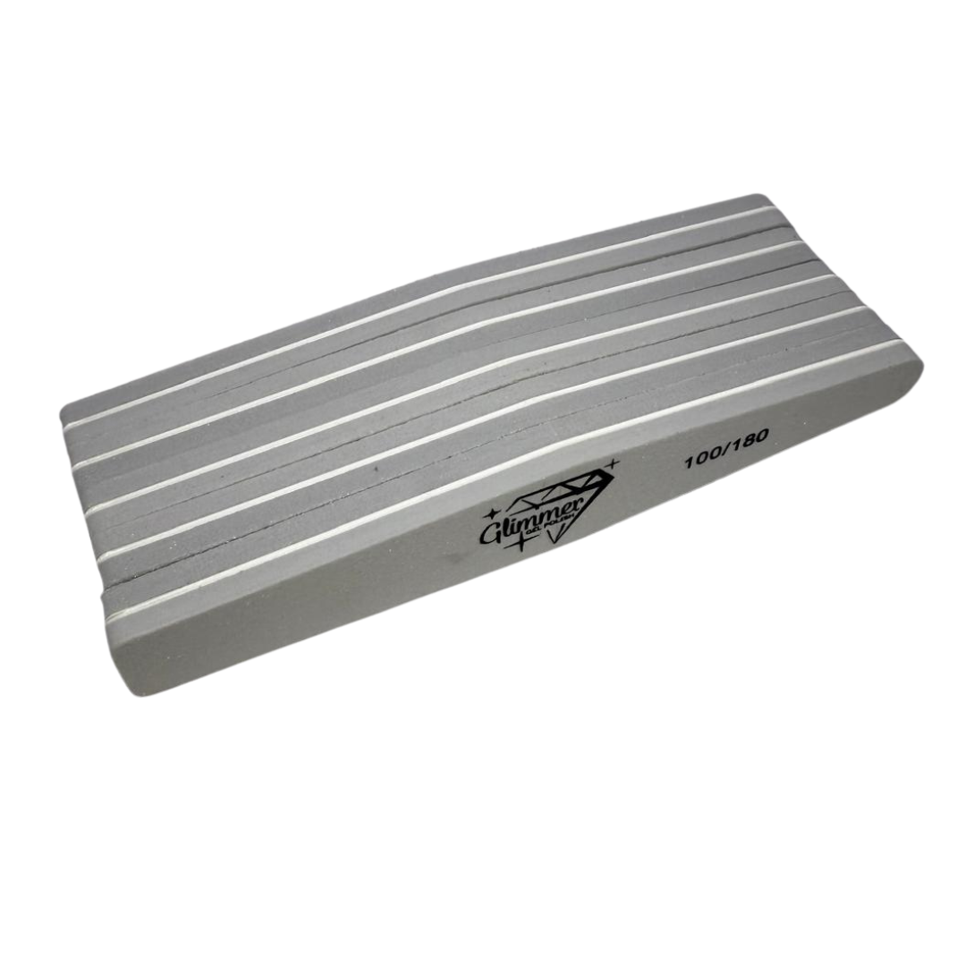 Grey Double Sided Nail Buffer 100/180 Grit