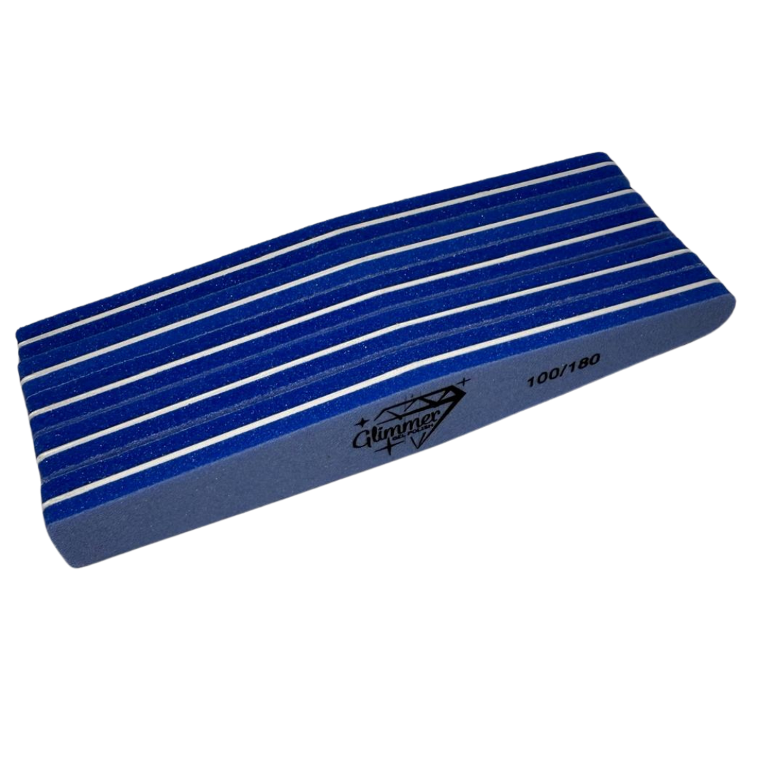 Blue Double Sided Nail Buffer 100/180 Grit