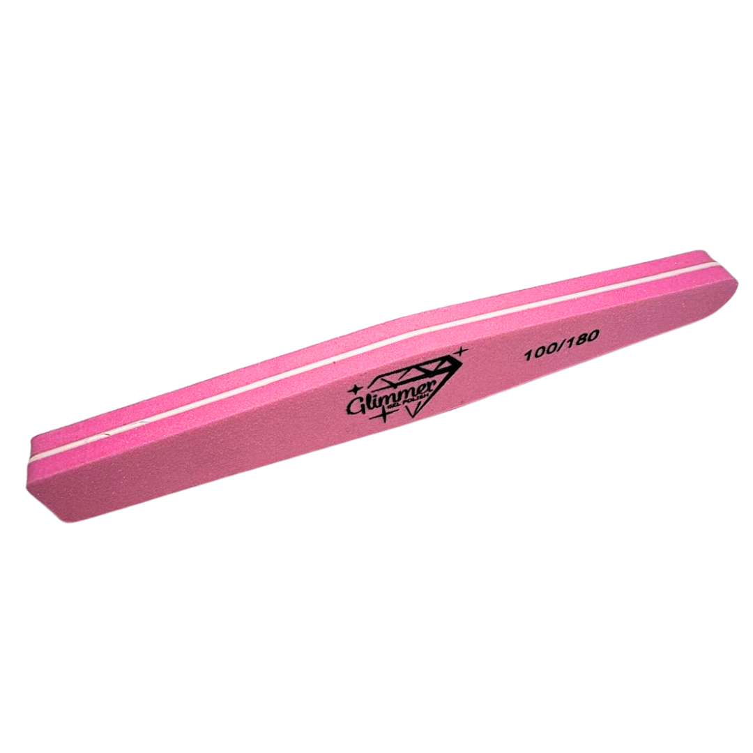 Pink Double Sided Nail Buffer 100/180 Grit
