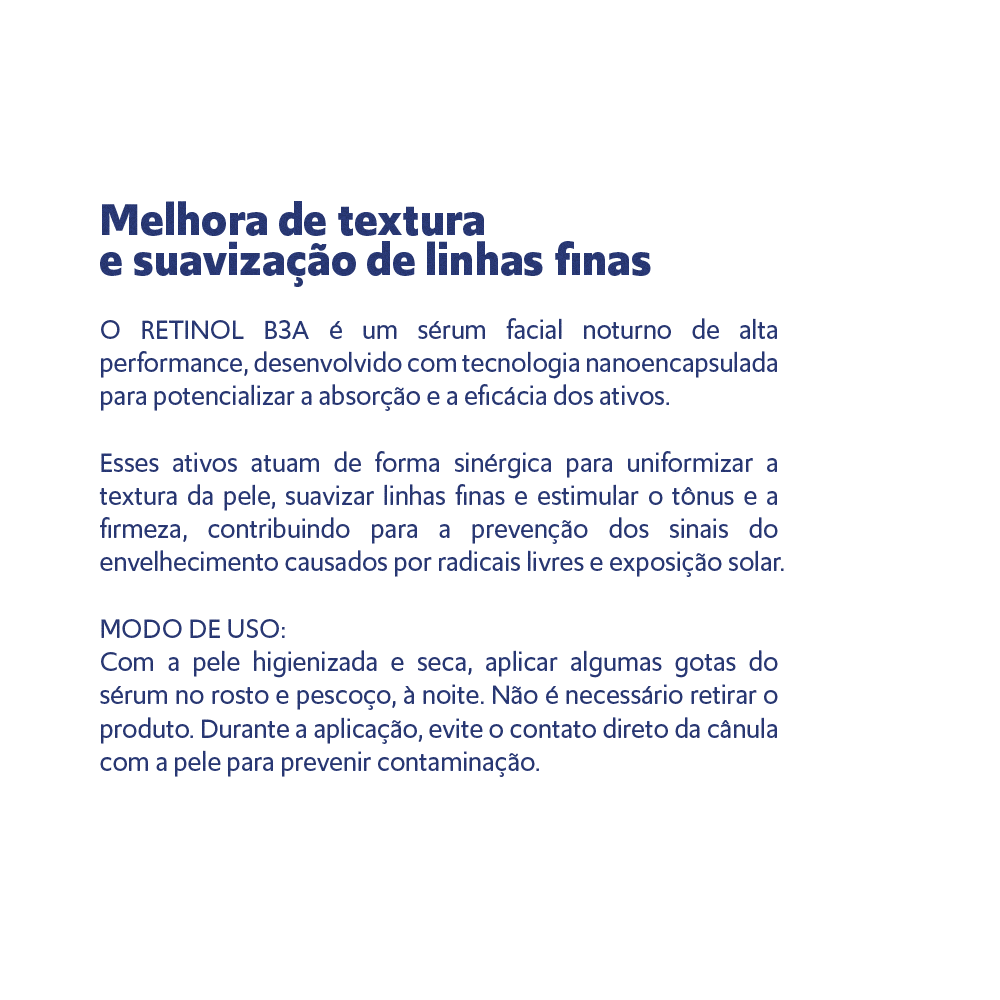 Kit 03 Séruns Retinol B3A Sora Dermocosméticos