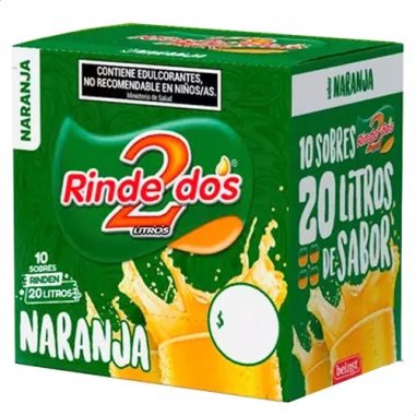 Jugo Rinde 2 Naranja X10uni