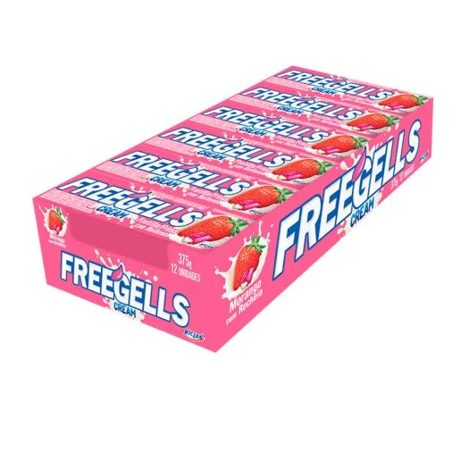 Freegells Frutilla Con Crema X12