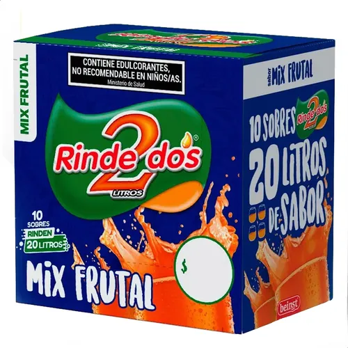 Jugo Rinde 2 Mix Frutal X10uni