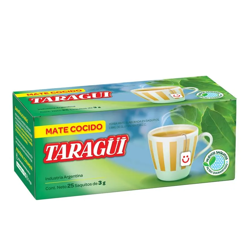 Mate Cocido Taragui X25 Sobres