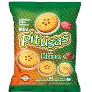 Galletitas Pitusas Mousse X160grs