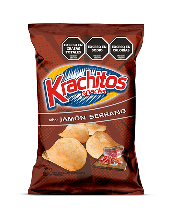 Krachitos Papas Jamon Serrano X55grs