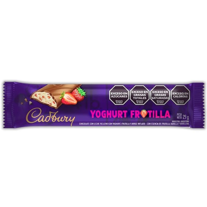 Chocolate Cadbury Frutilla Yogurt X29grs