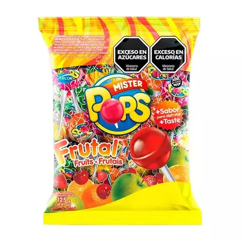 Chupetines Mister Pops Frutal