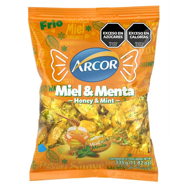 Caramelos Arcor Miel & Menta