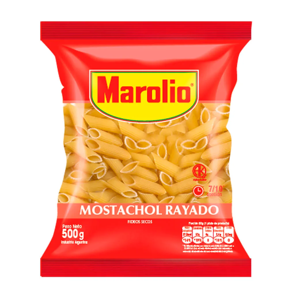 Fideo Marolio Mostachol X500gr