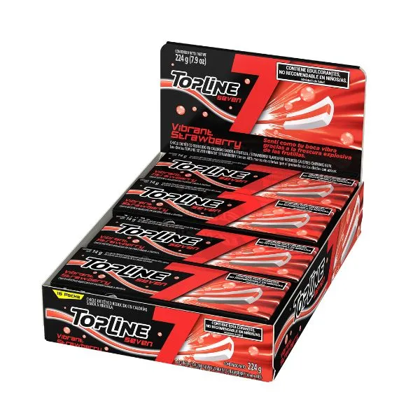 Chicle Topline 7 Strawberry x16uni