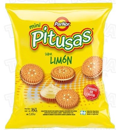 Galletitas Pitusas Limón X160grs