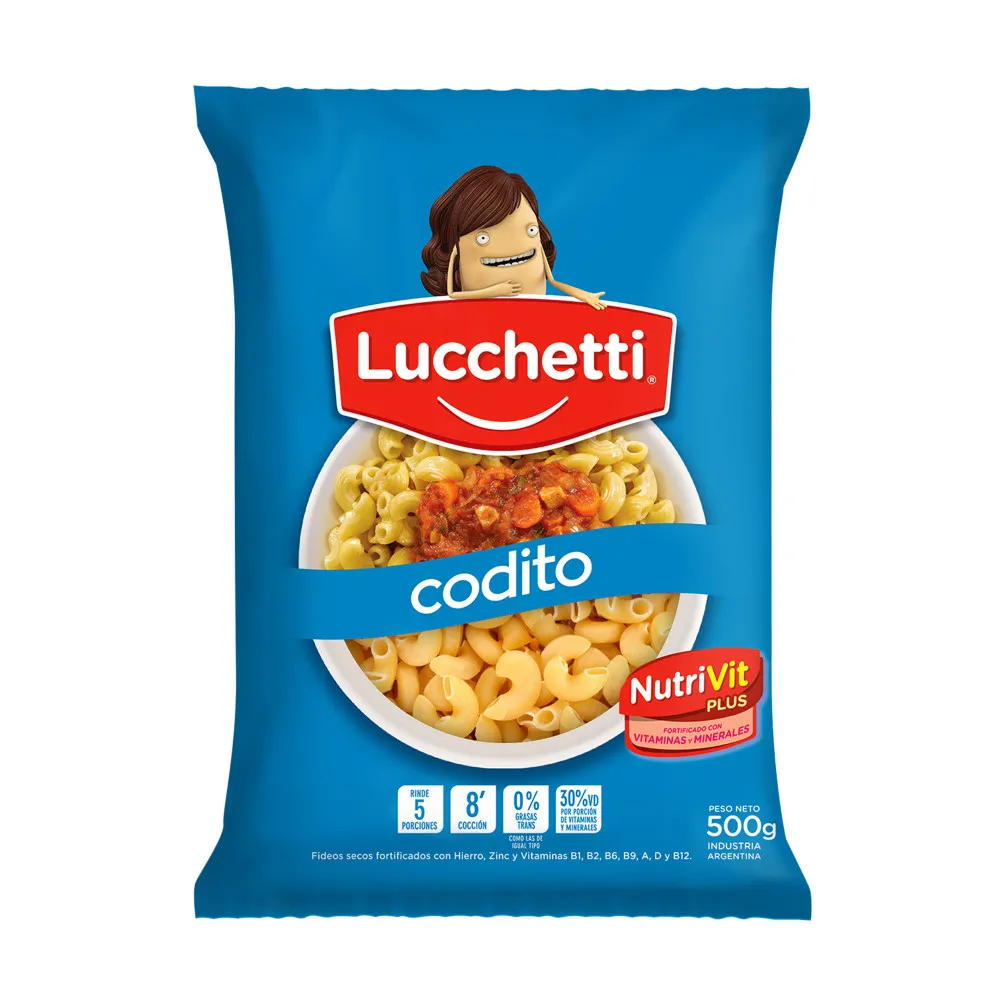 Fideo Lucchetti Codito X500gr