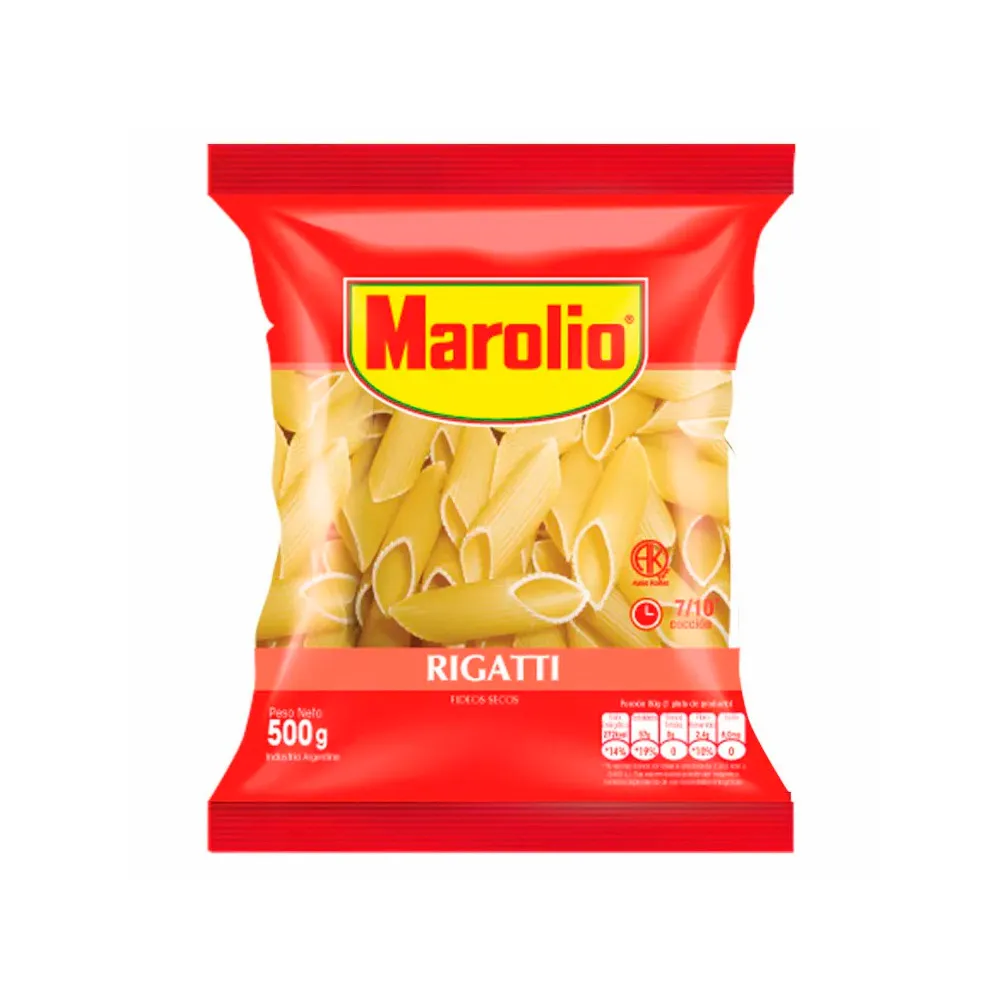 Fideo Marolio Rigatti X500gr