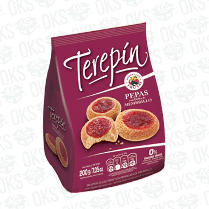 Galletitas Terepin Pepas Membrillo X200grs