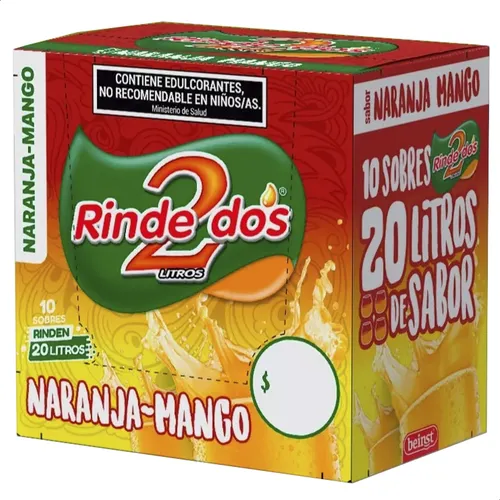 Jugo Rinde 2 Naranja Mango x10uni