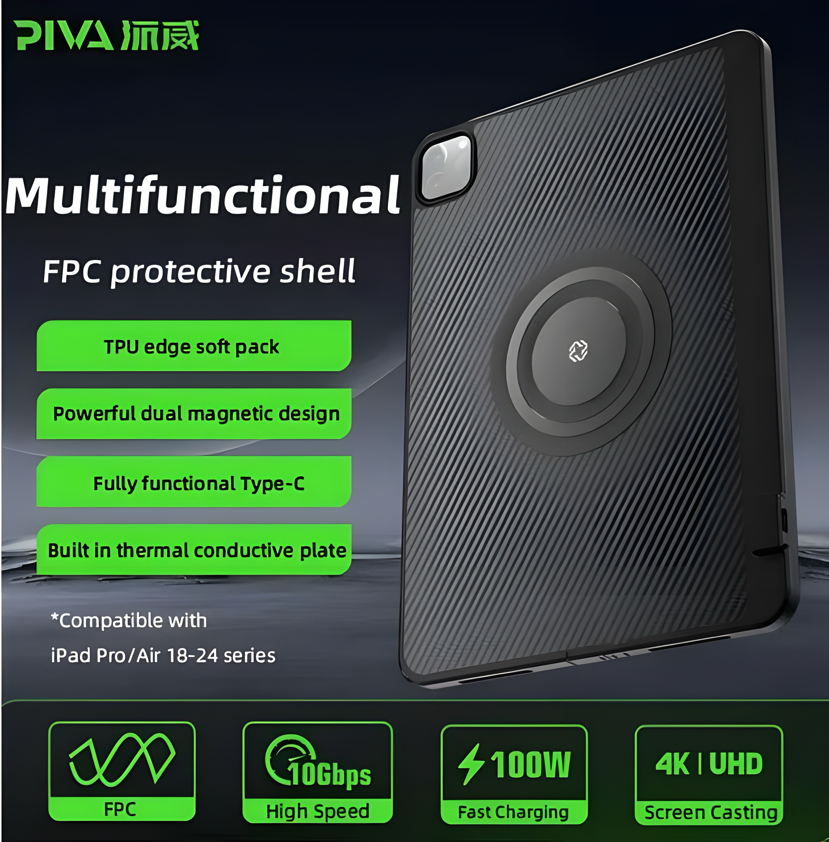 Piva ipad pro 11 mıklatıslı kılıf 