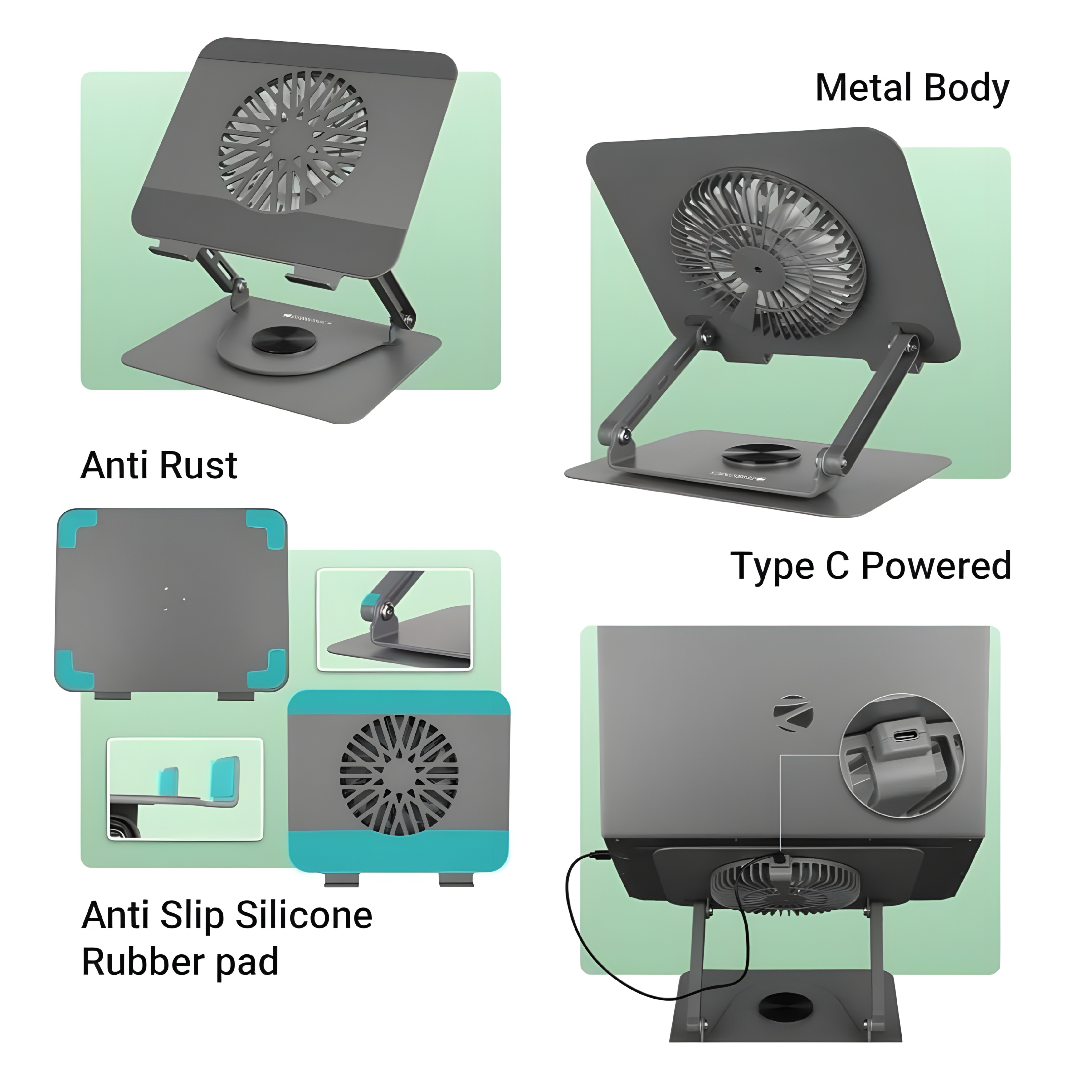 Fanlı tablet standı