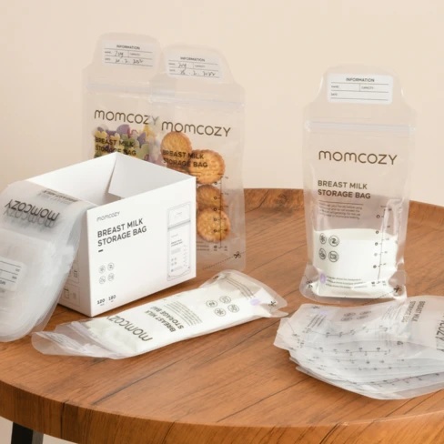 Bolsas de Almacenamiento de Leche Materna Momcozy 50 Unidades con Sensor de Temperatura