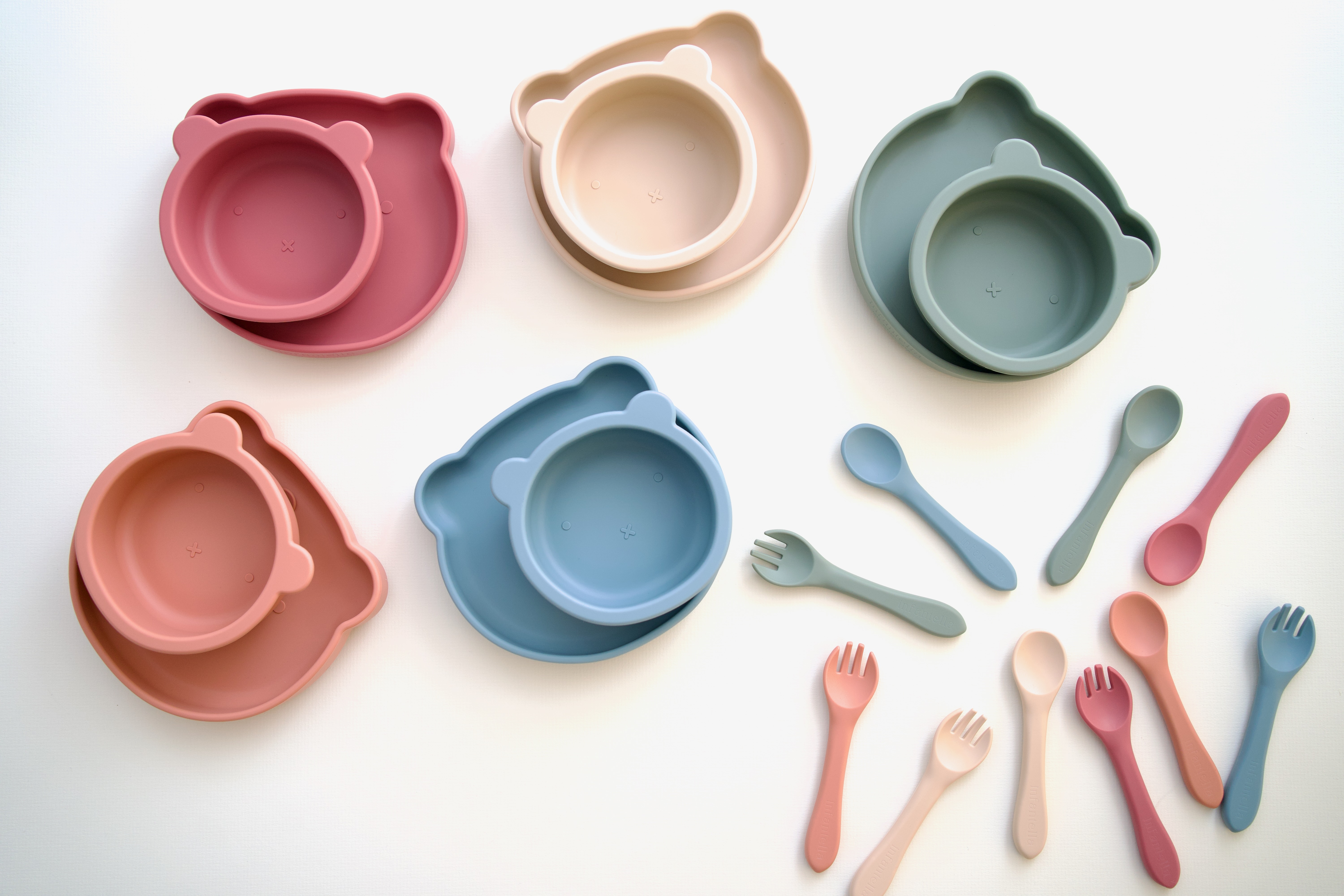 Bear Plate Set (Plate, Bowl, Spoon & Fork)