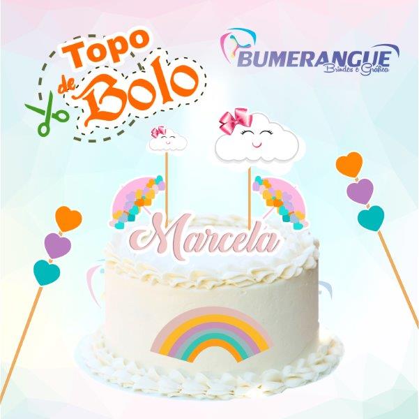 Topo de Bolo Personalizado