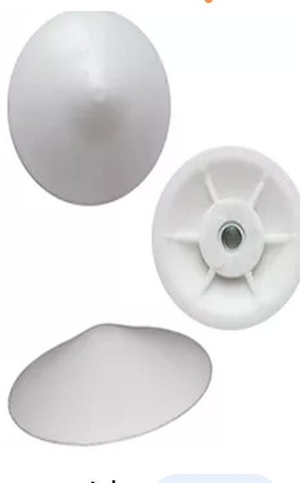 Tapa cónica blanca