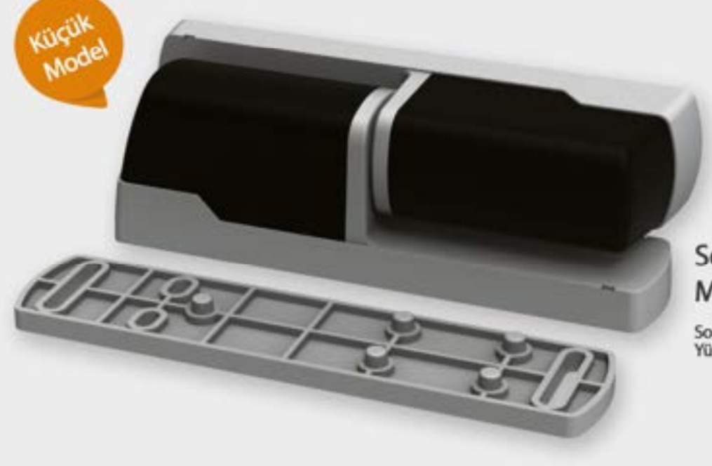 Bisagra plástica multidireccional, de 120mm para puerta de abatir